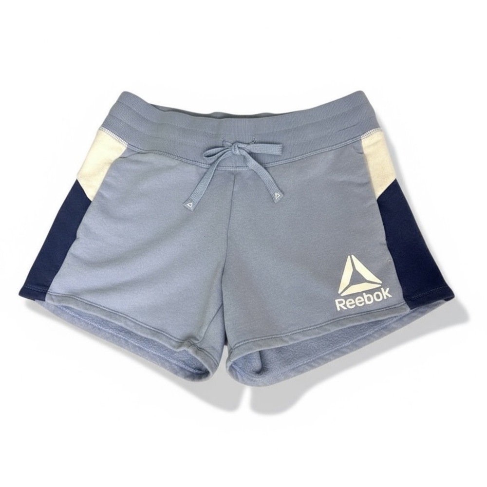 Reebok Women’s Athletic Shorts - Blue/White - Size S Preowned